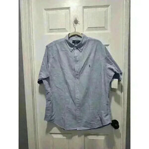 Ralph Lauren Shirt Men's XL Classic Fit Preppy‎ Pony Logo Business Casual Oxford